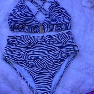 Worn swim suit